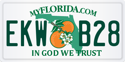 FL license plate EKWB28