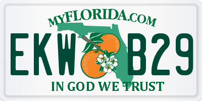 FL license plate EKWB29