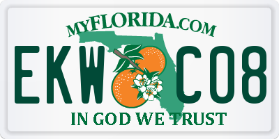 FL license plate EKWC08