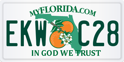 FL license plate EKWC28