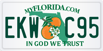 FL license plate EKWC95
