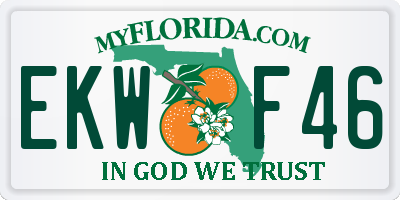 FL license plate EKWF46