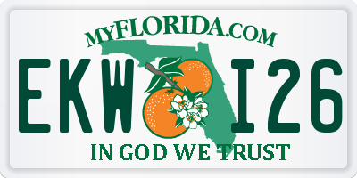 FL license plate EKWI26