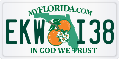 FL license plate EKWI38