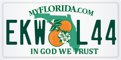 FL license plate EKWL44