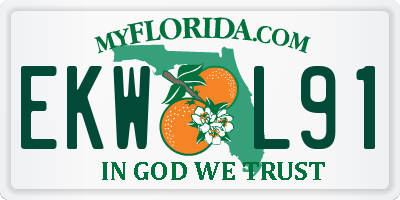 FL license plate EKWL91