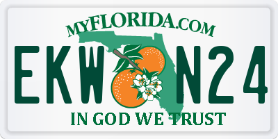 FL license plate EKWN24