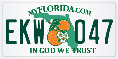 FL license plate EKWO47