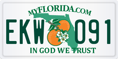 FL license plate EKWO91