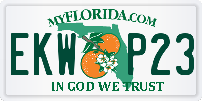 FL license plate EKWP23