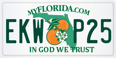 FL license plate EKWP25