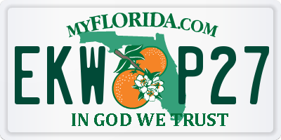 FL license plate EKWP27