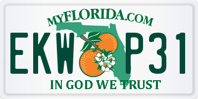 FL license plate EKWP31
