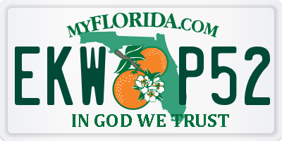 FL license plate EKWP52