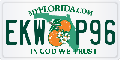 FL license plate EKWP96
