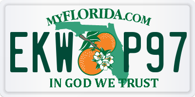 FL license plate EKWP97