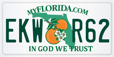 FL license plate EKWR62
