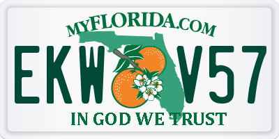 FL license plate EKWV57