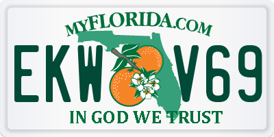 FL license plate EKWV69