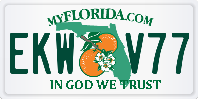 FL license plate EKWV77