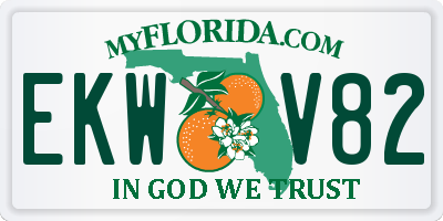 FL license plate EKWV82
