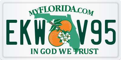 FL license plate EKWV95