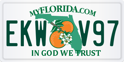 FL license plate EKWV97