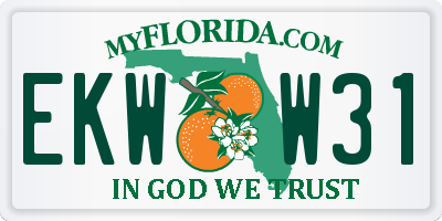 FL license plate EKWW31