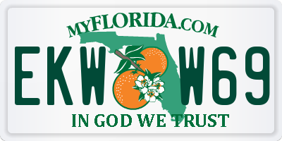 FL license plate EKWW69