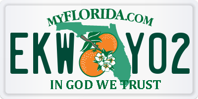 FL license plate EKWY02