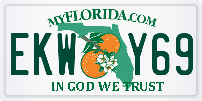 FL license plate EKWY69