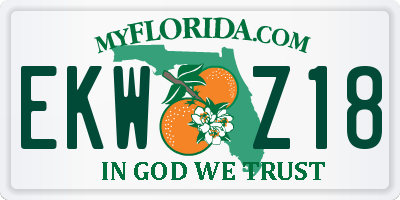 FL license plate EKWZ18