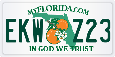 FL license plate EKWZ23