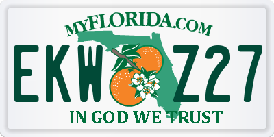 FL license plate EKWZ27
