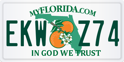 FL license plate EKWZ74