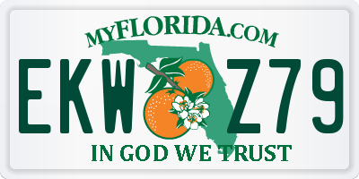 FL license plate EKWZ79