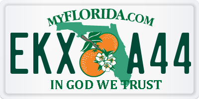 FL license plate EKXA44