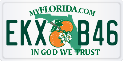 FL license plate EKXB46