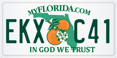 FL license plate EKXC41