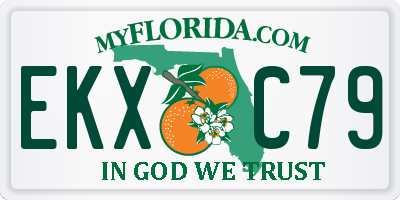 FL license plate EKXC79