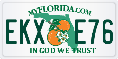 FL license plate EKXE76