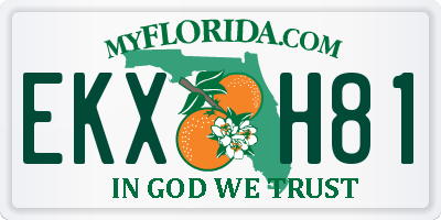 FL license plate EKXH81