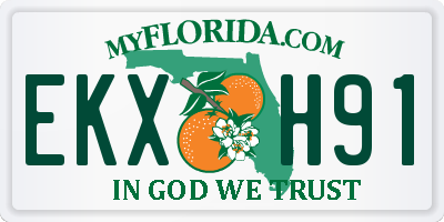 FL license plate EKXH91