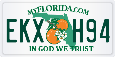 FL license plate EKXH94