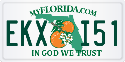 FL license plate EKXI51