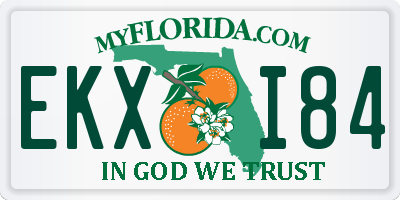 FL license plate EKXI84