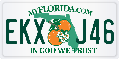 FL license plate EKXJ46