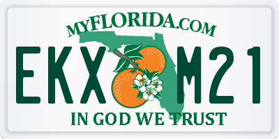 FL license plate EKXM21