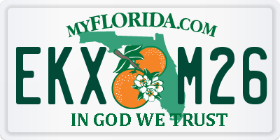 FL license plate EKXM26