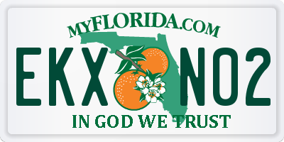 FL license plate EKXN02